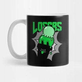 Green Losers Ice-Cream Funny Foodie Shirt Laugh Joke Food Hungry Snack Gift Sarcastic Happy Fun Introvert Awkward Geek Hipster Silly Inspirational Motivational Birthday Present Mug